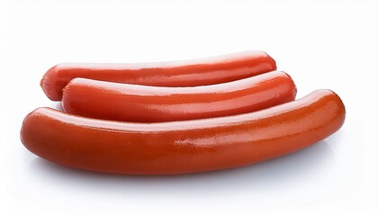 Naklejka premium sausage isolated on white or transparent