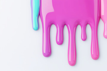 Vibrant paint splats create stunning background pattern with flowing colors that evoke creativity and joy