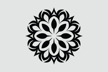 Traditional Mandala Art Design Line Art Illustration.