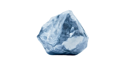 Lithium, a soft silver-white metal used in the technological industry, a popular ore for manufacturing batteries for electric cars, on a transparent background.