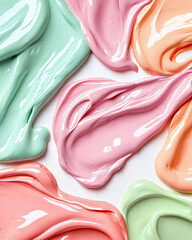 Colorful paint splats create vibrant background pattern that adds playful touch to any design project