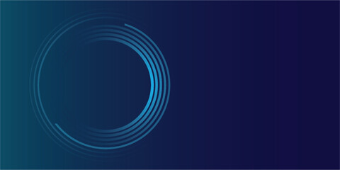Circles Lines round frame, dynamic vector AI Technology science music concept lines.