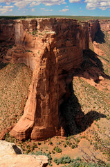 Surrounding Terrain, Cliffs, and Valley Canyon De Chelly Arizona