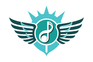Obraz premium music logo design unique professional