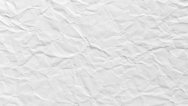 White crumpled paper, background, texture.