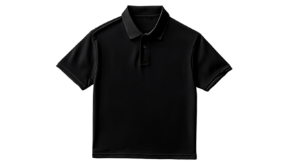 Black polo shirt with short sleeves, apparel, cut out transparent