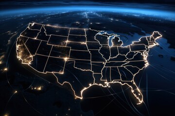 The united states space night astronomy.