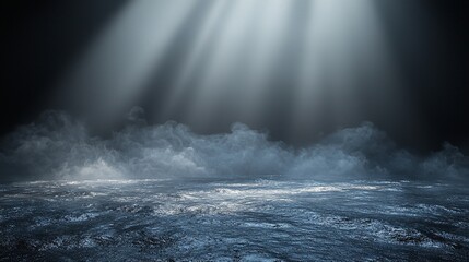 Obraz premium Dramatic Icy Background with Ethereal Light