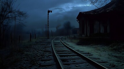 Deserted railway track with a dark history and stories of ghostly apparitions