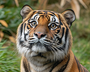 Fototapeta premium Tiger close-up, fierce tiger,