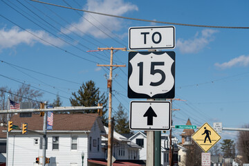 Route 15 Sign