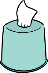 Illustration of tissue paper
