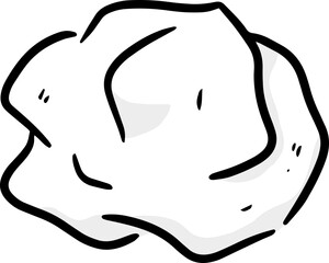 Illustration of wrinkled tissue paper
