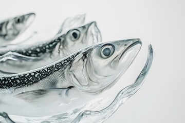 Several fish displayed prominently with water element effects