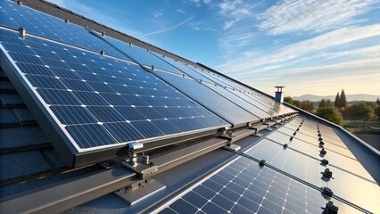 solar panels installed on the roof