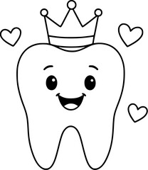 happy tooth, smile, crown, winner, hearts, dentist, kids, doctor, hospital