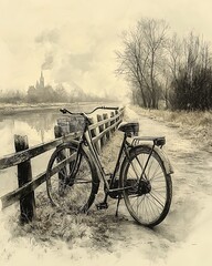 Obraz premium bicycle on the road