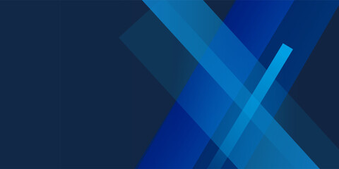 Obraz premium Blue background with abstract box rectangle geometric shapes modern element for banner, presentation design and flyer
