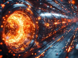 A dynamic particle accelerator within a quantum computer