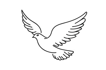 White Dove in Flight Peace, Hope, Freedom, Spirit, Symbol