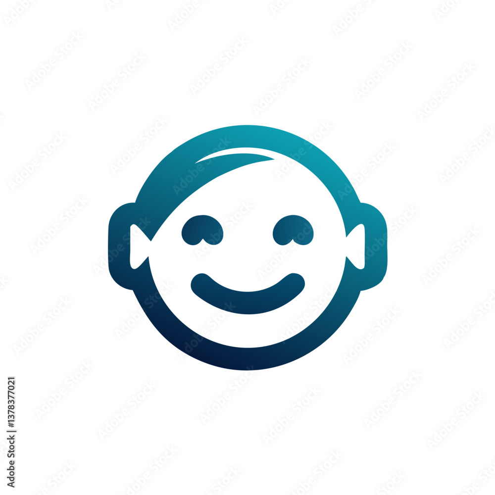 Poster a simple and charming illustration of a smiling face, perfect for representing joy and happiness. th