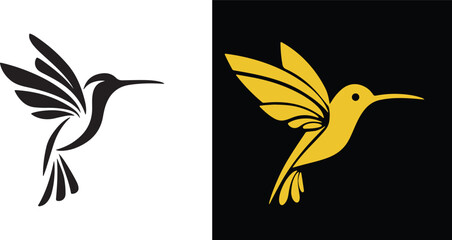 Vector illustration of a bird in flight with wings spread, featuring a bird of paradise and eagle elements, in a stylized and colorful design, symbolizing nature and wildlife