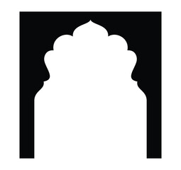 Islamic Ornamental Arch Traditional Arabic Window Mosque Entrance