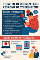 A poster about cyberbullying