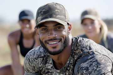  boot camp trainer motivating participants
