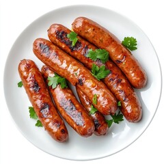 Grilled Sausages on a Plate (2)