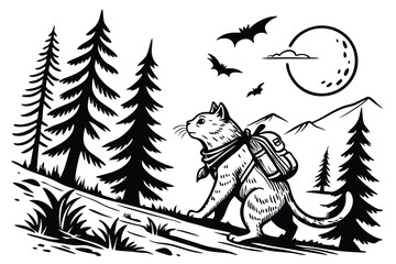 Adventure Cat Backpacking Feline Tales