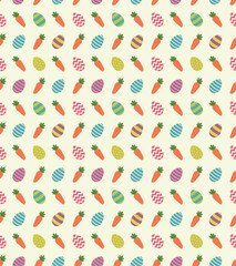 Happy Easter Day Seamless Pattern Vector