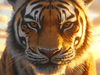 Fototapeta premium Tiger close-up, fierce tiger,