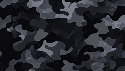 Abstract gray and black camouflage pattern