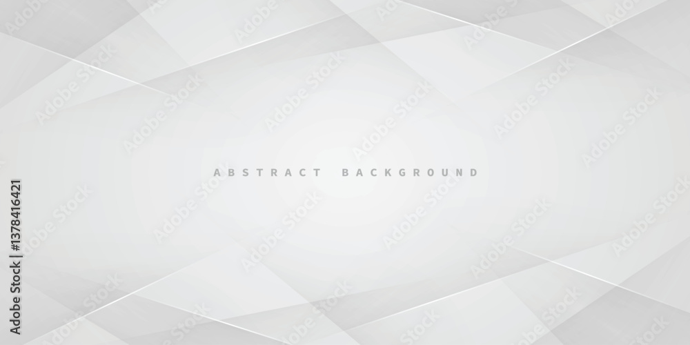 Wall mural light silver background modern with abstract shadow vector pattern