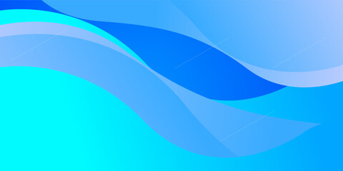 Naklejka premium Abstract colorful gradient blue and green 3D background. Minimal curve fluid liquid layer pattern design.