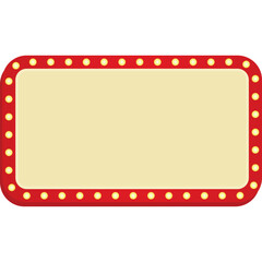 Red Retro Vintage Cinema Theater Sign