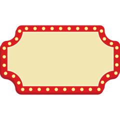 Red Retro Vintage Cinema Theater Sign