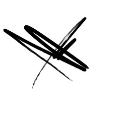 Black Doodle Scribble Hand Drawn