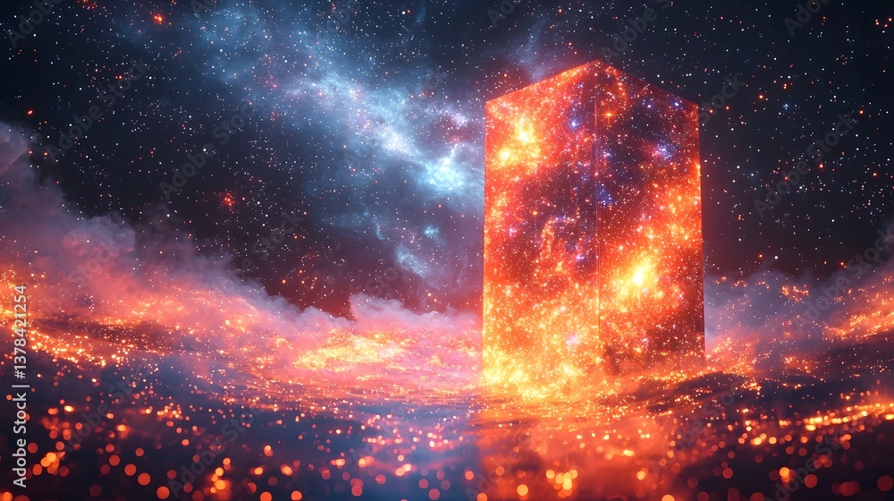 Poster cosmic powered quantum computing shines across the universe