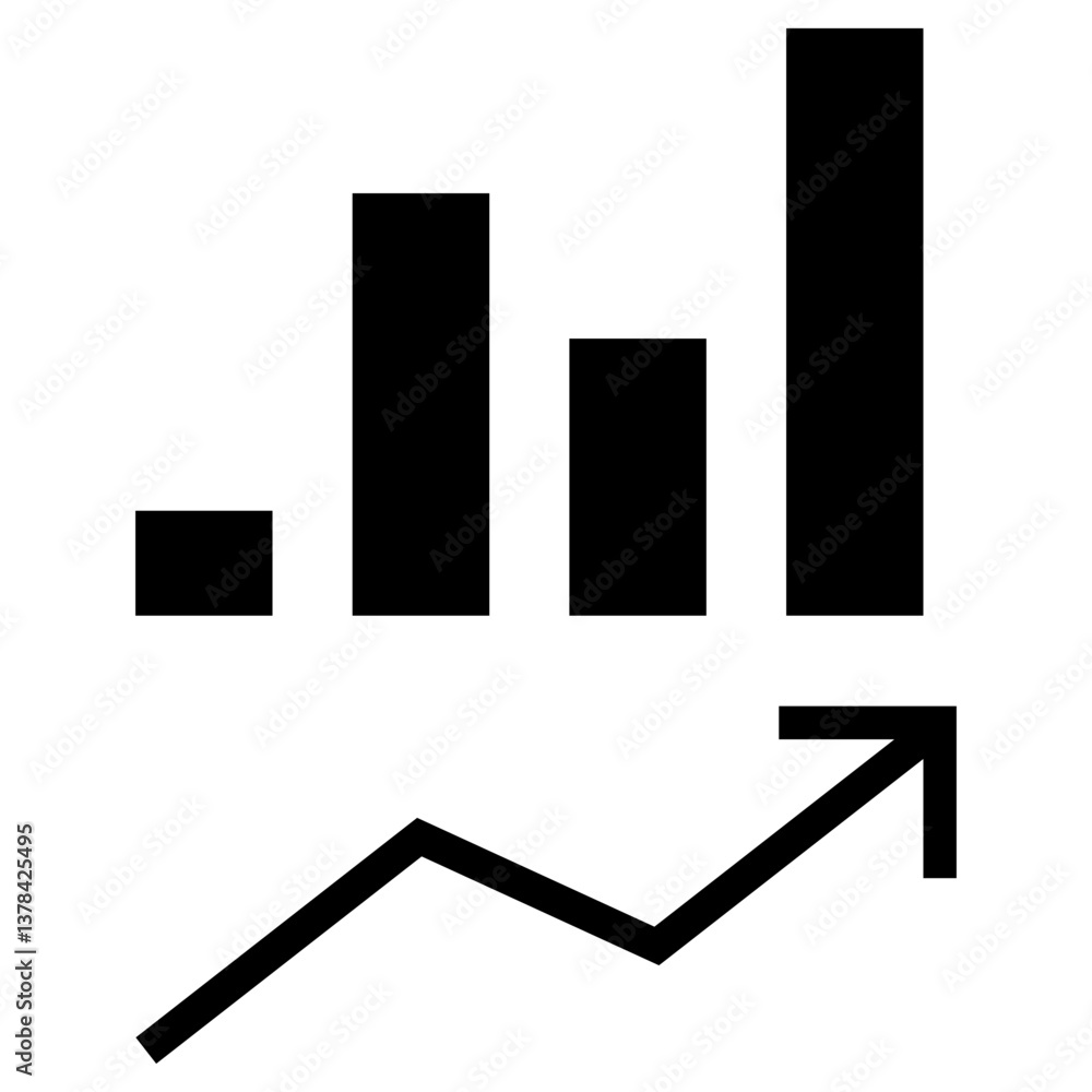 Poster growth hacking vector icon