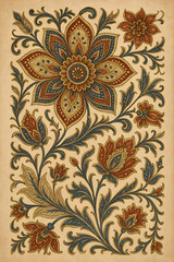 A attractive flower pattern art. 