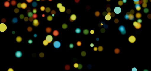 Abstract background with colorful bokeh lights perfect for festive designs.