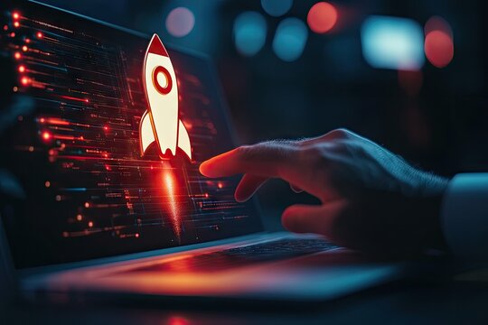 Launching a project on a laptop