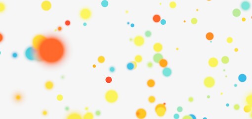 Bright, playful background with colorful bokeh circles. Perfect for websites, presentations, and more!