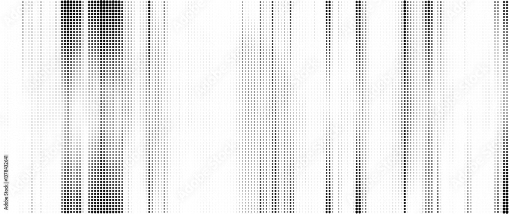 Poster halftone background vector. monochrome abstract dot, gradient halftone dots for background pattern a