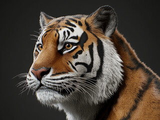 Obraz premium Tiger close-up, fierce tiger,