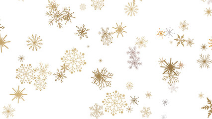 Festive Snowstorm: Magnificent 3D Illustration Showcasing Falling Christmas Snowflakes
