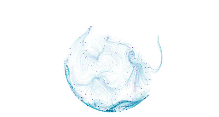 Stunning abstract image of a swirling blue nebula. Perfect for tech, science, or design projects.
