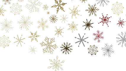 The winter background, falling snowflakes